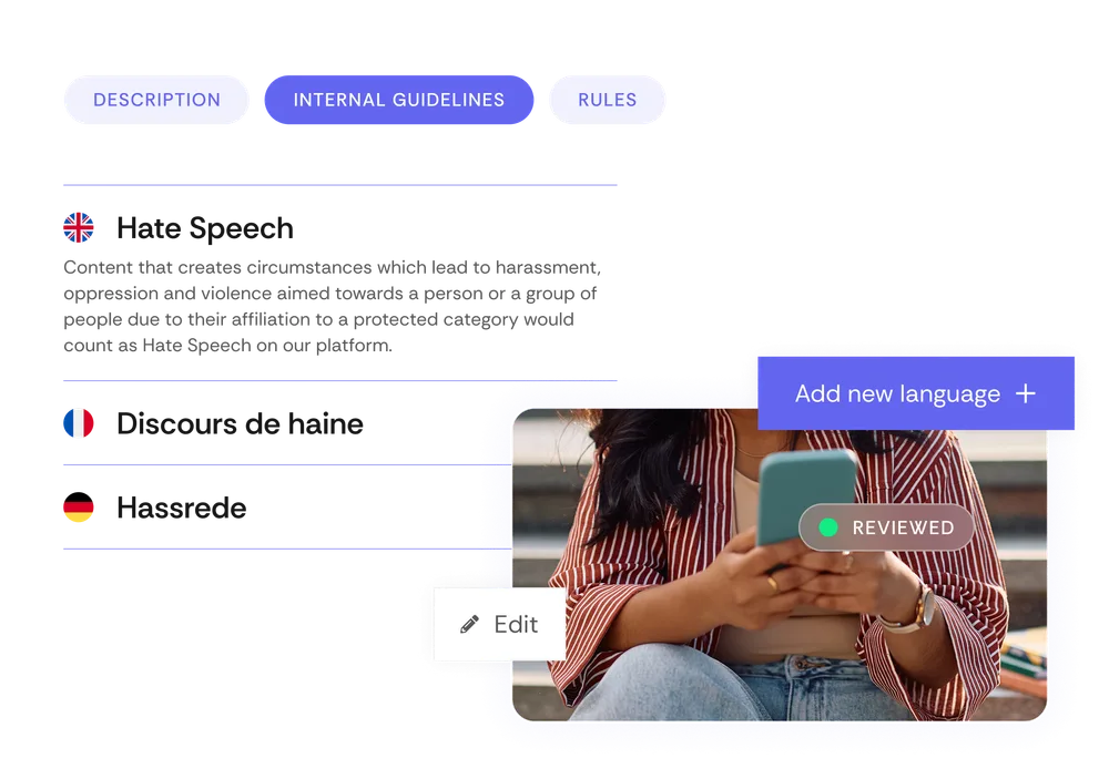 Beautiful view of Website Content Moderation Platform